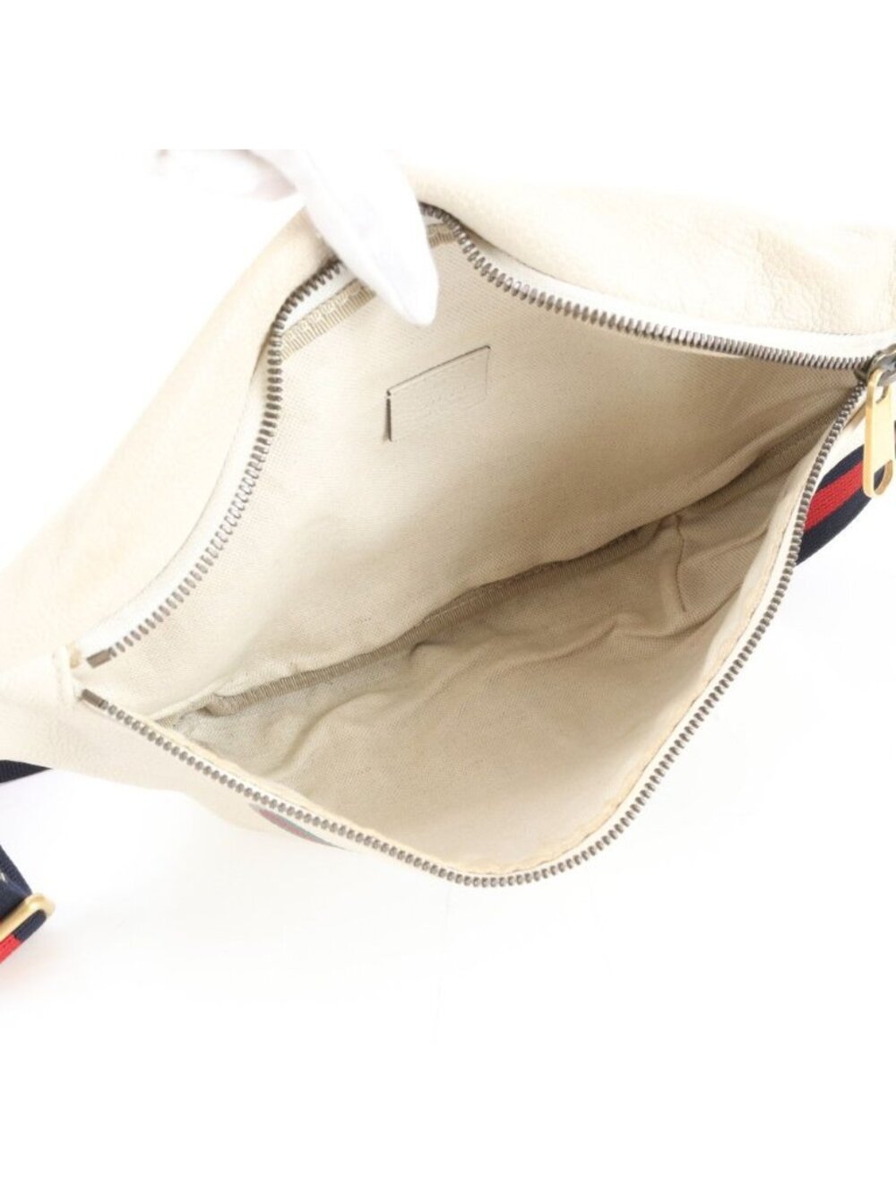 Gucci Vintage Logo Print Leather 2-Way Belt Bag Crossbody Body Waist Pouch Ree - Picture 7 of 9